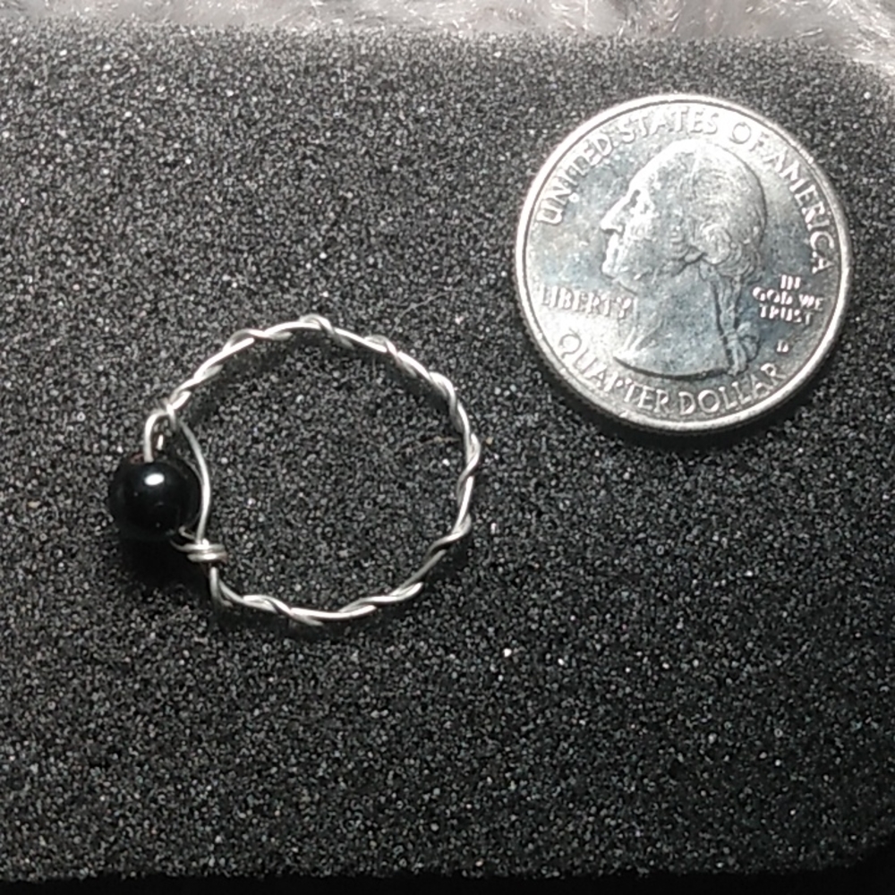 Black handmade onyx ring